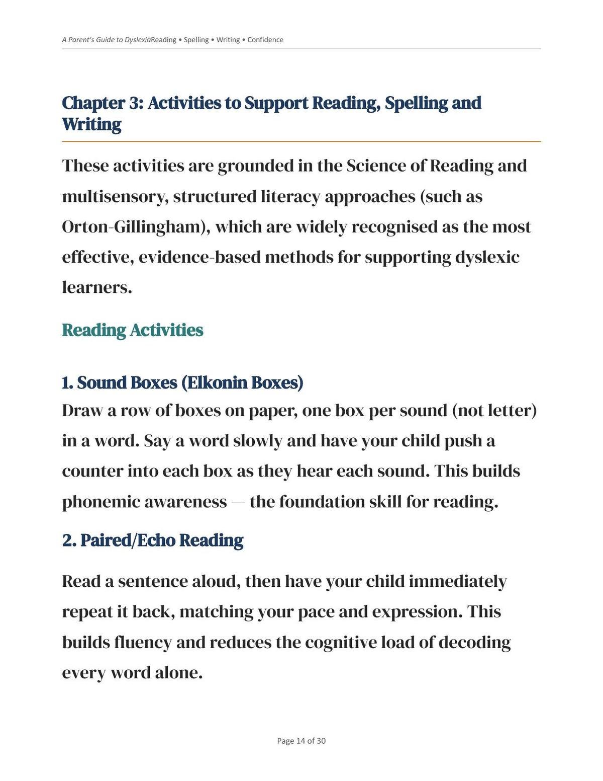 Parent's Guide to Dyslexia – evidence based literacy strategies. - Image 3