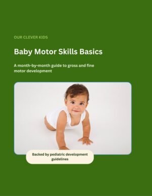 Baby Motor Skill Basics eBook for Parents, Month-by-Month Development Guide, Gross & Fine Motor Skills, Printable Activities & Checklists