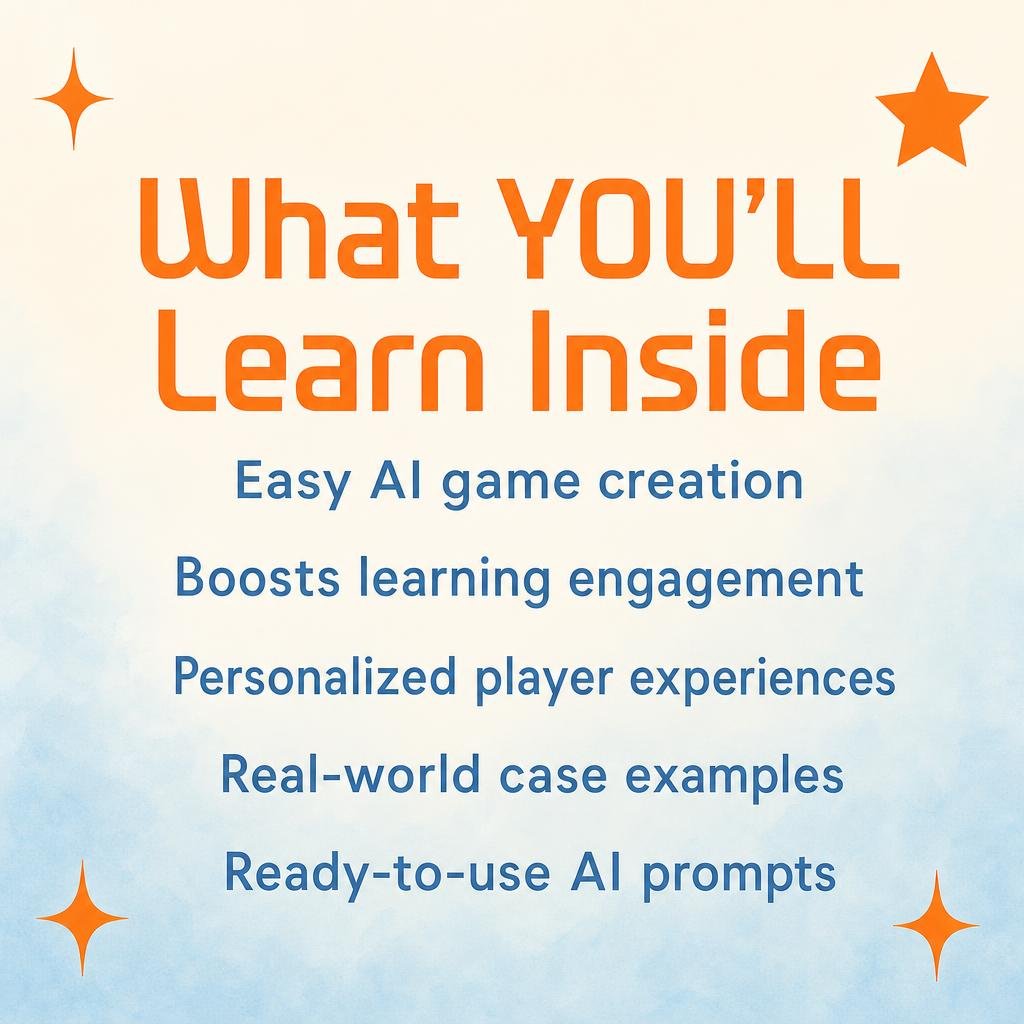 Play, Learn, AI: Build Your Own Games | Digital Guide on How to Make Custom Learning Games with AI | Educational Game Design eBook for Teachers, Creators & Innovators - Image 3
