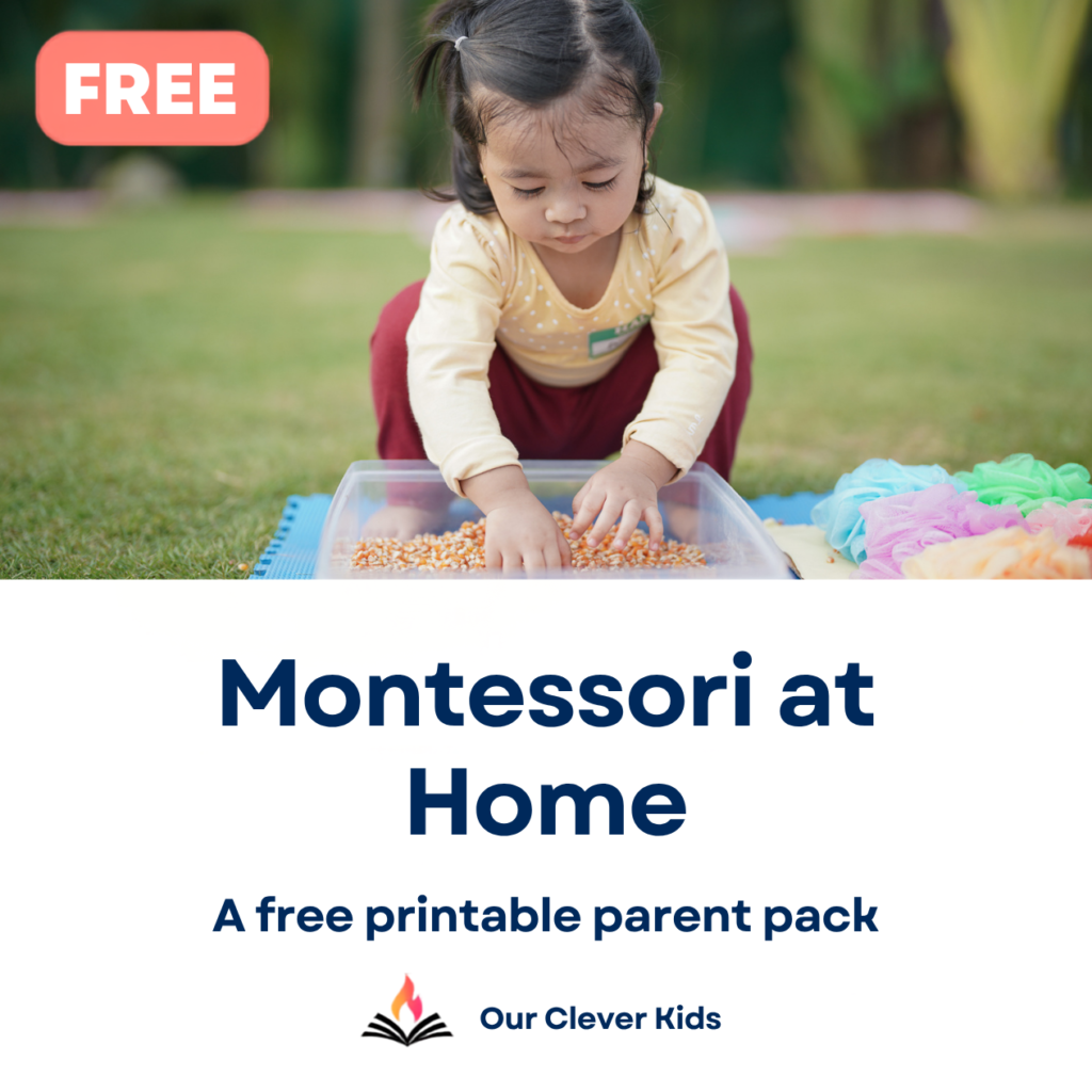 Montessori at Home: 10 toddler activities, a free printable parent pack.