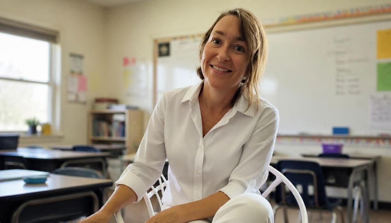 Leanne Meyers in her classroom